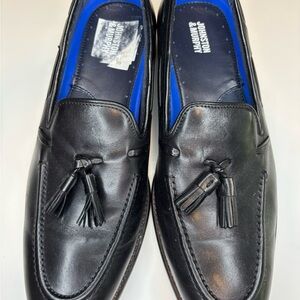 Johnston & Murphy Classic Men’s Black Leather Loafers With Tassels Size 8M